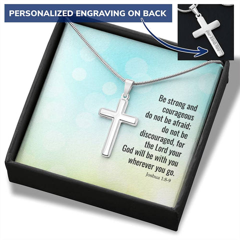 Personalized Cross Necklace For The Strong Believers.