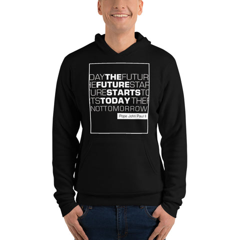 The Future Starts Today Not Tomorrow Hoodie Black