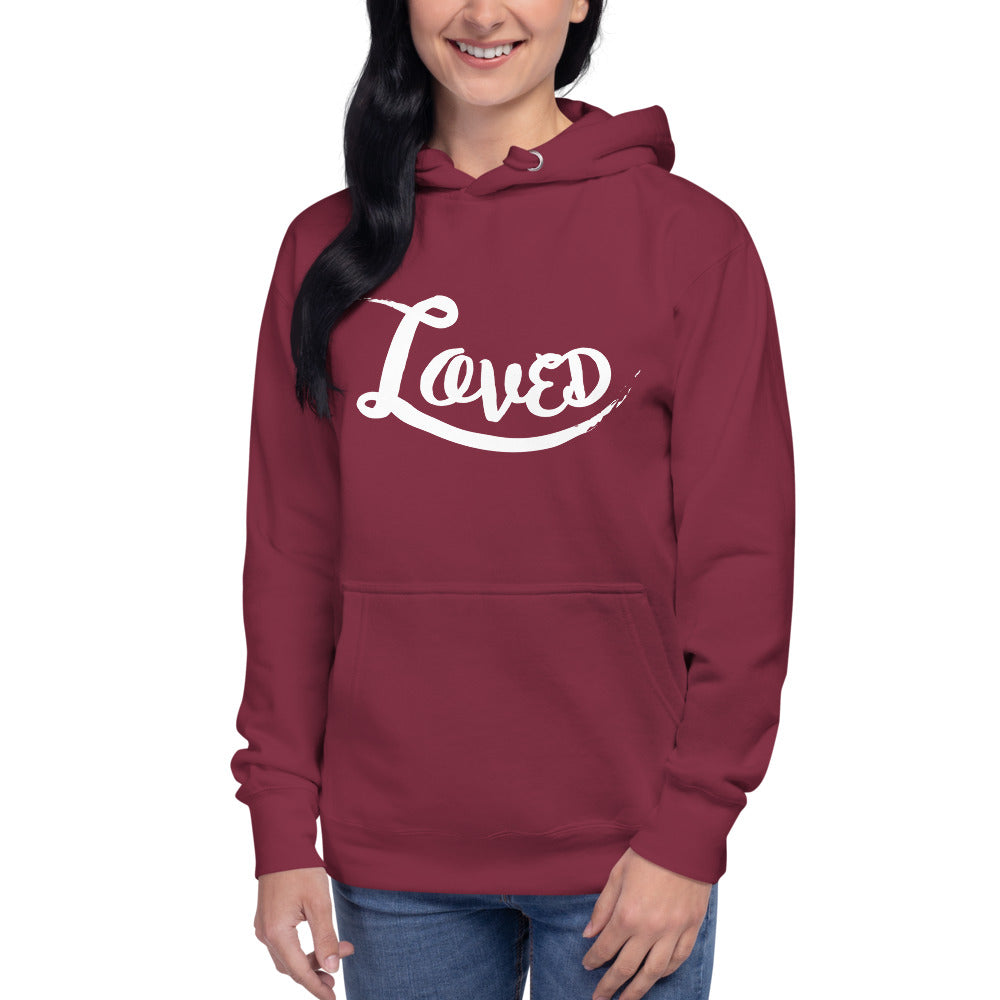 One Faith Designs Loved Inspirational Unisex Hoodie